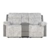 Bruni - Console Reclining Loveseat With Manual Recline - Gray - Image 4