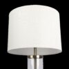 Luna - Table Lamp With On / Off Switch Clear Body Base - Clear / Silver / White - Image 3