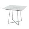 Cosmo - Contemporary Square Dining Table Legs - Clear - Image 3