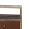 Mini Hand Painted Bedside Table - Brick Red - Image 5