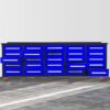 Workbench With Storage Drawers (25 Drawers) - Blue - Image 7