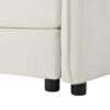 Oversized Recliner Chair With Movable Ottoman, Soft Chenille Upholstered Lounge Chair - Beige - Image 15