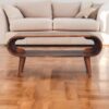 Amaya - Nordic Style Coffee Table - Caramel - Image 9