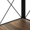 Bookshelf, Bookcase, Etagere, Corner, 4 Tier, Office, Contemporary & Modern - Brown - Image 6