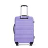 Expandable 3 Piece Luggage Sets Pc Lightweight & Durable Suitcase With Two Hooks, Spinner Wheels, Tsa Lock, (21/25/29) - Purple - Image 11
