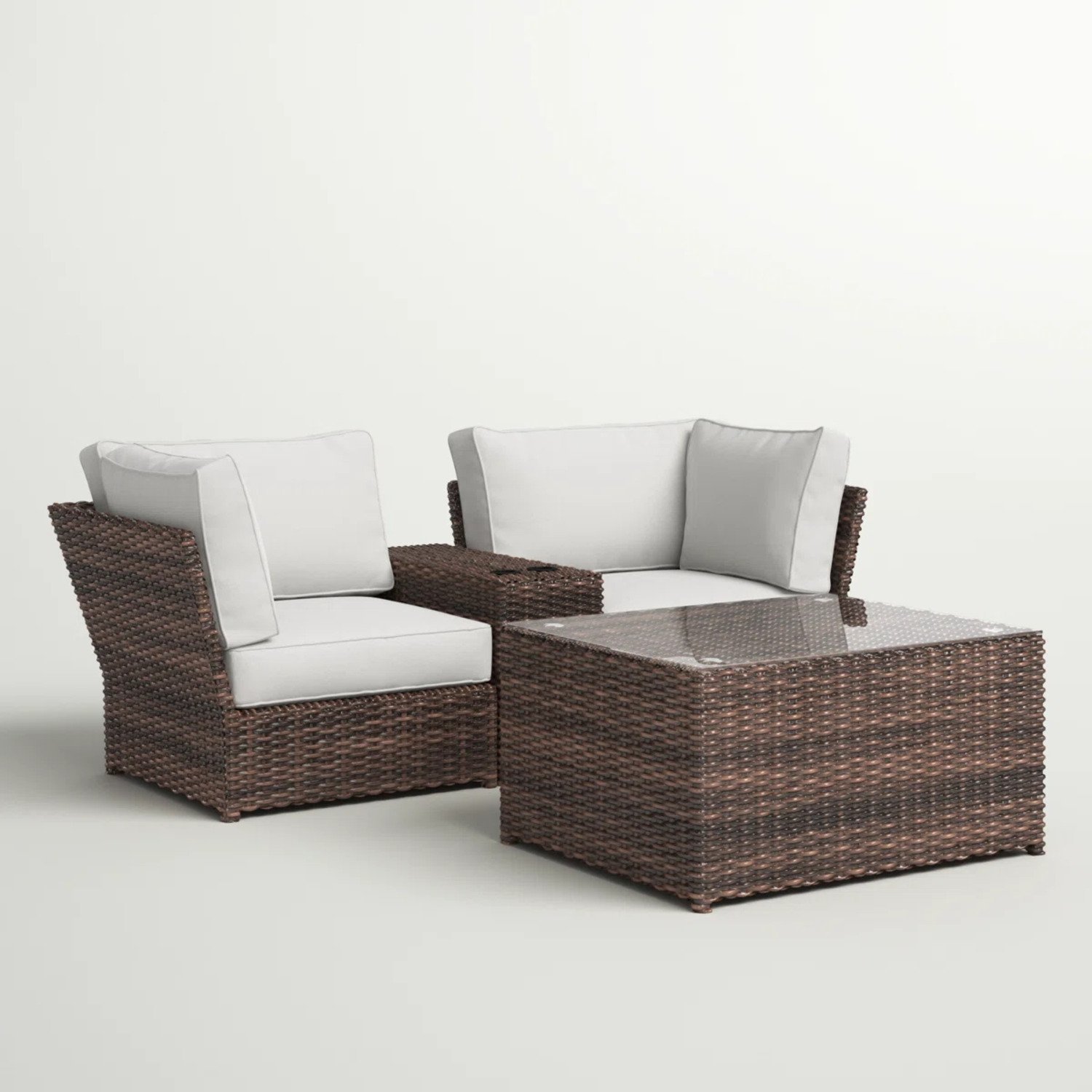 Sectional Seating Group With Cushions - Espresso - Image 6