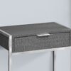 Accent Side Table, Storage Drawer, Modern - Dark Gray - Image 3