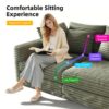 4 Seat Sofa, Deep Seat Couches With Soft Pillows And 3 Ottomans, Convertible Sofa Lounge Chair, For Living Room - Green - Image 5