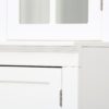 Retro Style Hutch Cabinet With Double Glass Doors, China Cabinet For Home, Office, Or Studio - White - Image 14