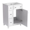 Bathroom Vanity Cabinet With Sink - White - Image 12