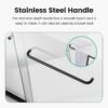 Semi Frameless Double Sliding Shower Door - Black - Image 7