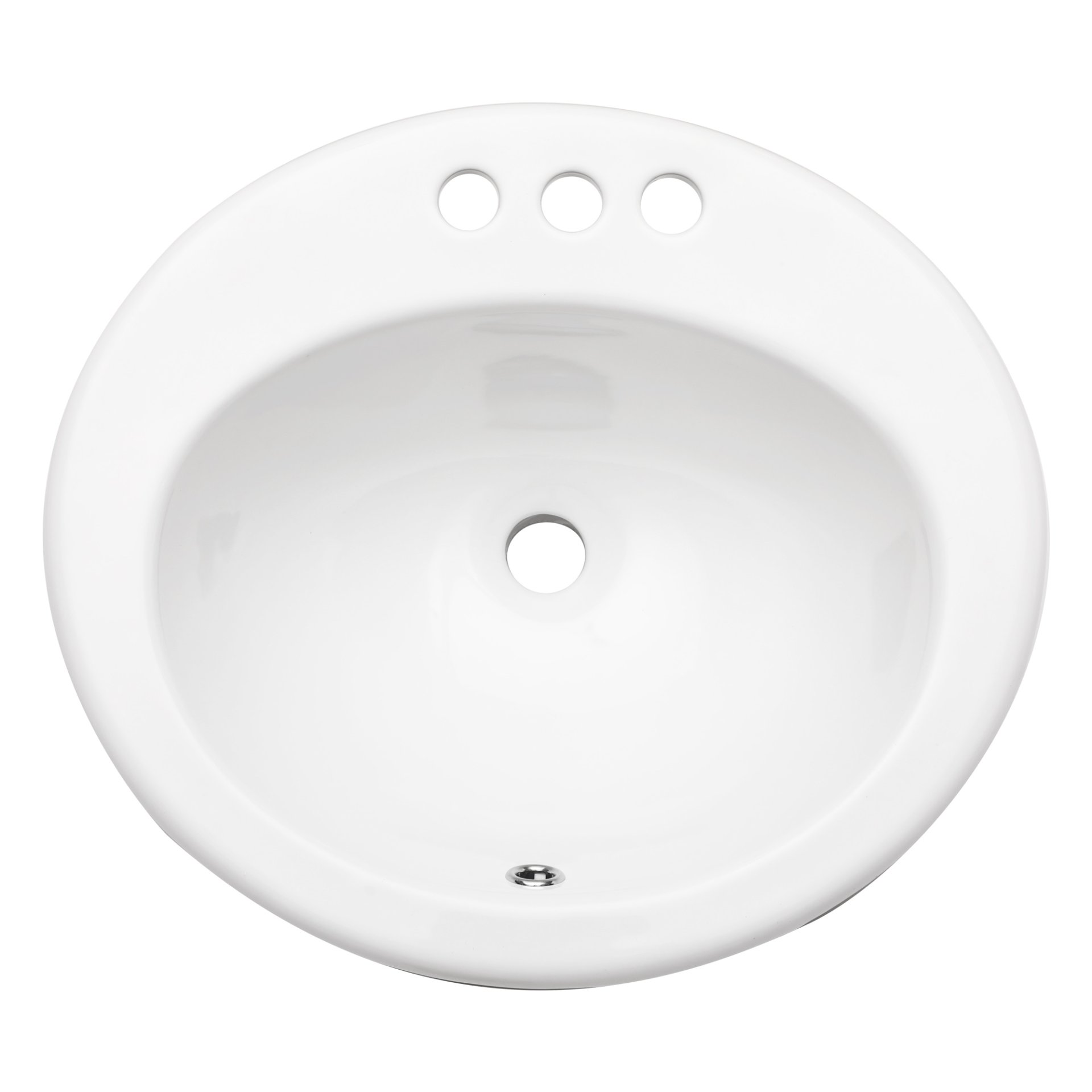 20 X 18" Modern Ceramic Oval Undermount Bathroom Sink With 3 Faucet Holes - White - Image 4