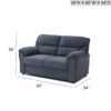 Hamilton - Loveseat - Blue - Image 3