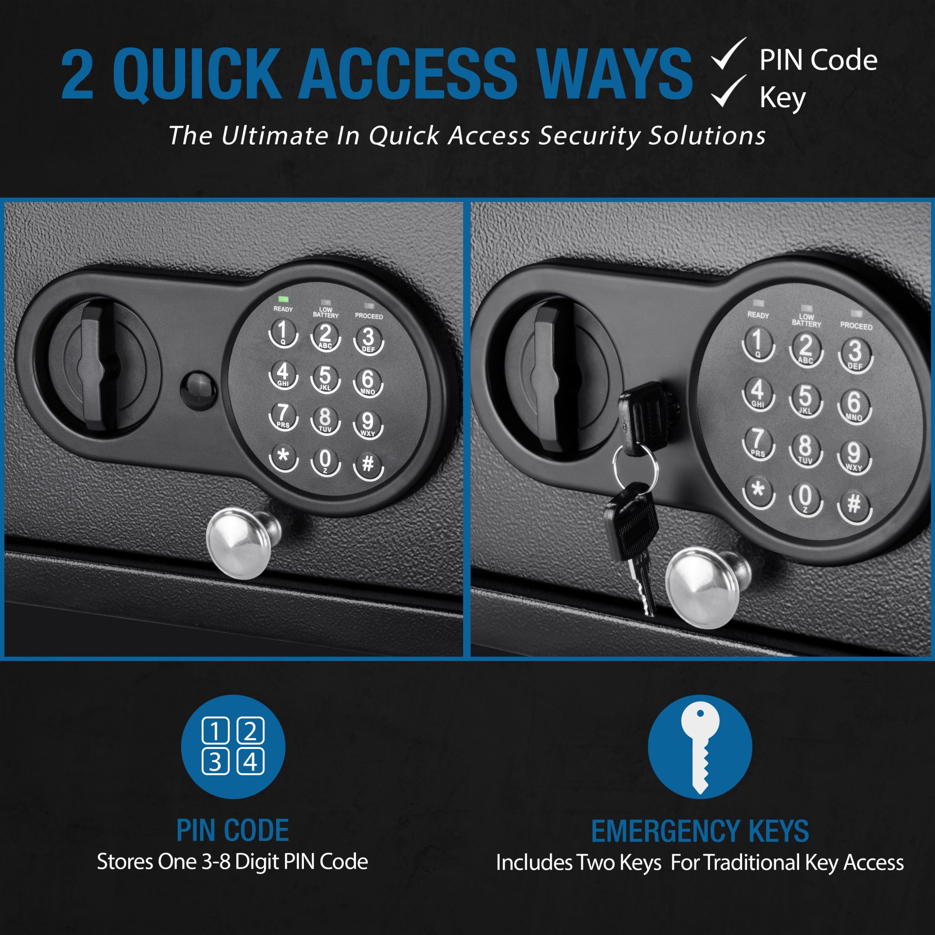 1 2 Cu Ft Digital Keypad Security Safe - Black - Image 8