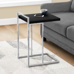Accent Table, C - Shaped, Modern - Black