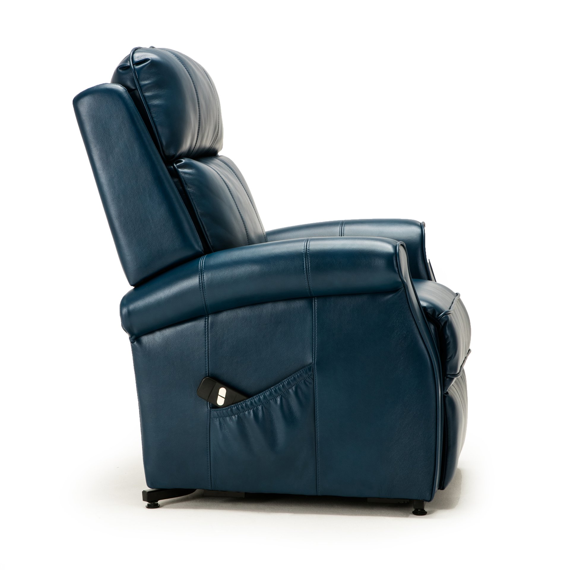 Landis - Lift Chair With All Electric Recline Functionality - Navy Blue - Image 11