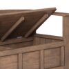 Adams - Entryway Storage Bench - Rustic Natural Aged Brown - Image 3