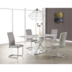 Gwen - 5 Piece Dining Set, Seats Up To 6 - Marble
