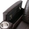 Power Recliner With Storage Arms, Cupholders, Swivel Tray Table And Cell Phone Stand - Brown - Image 19