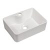 Rectangular Vessel Bathroom Sink 16" X 12" With Sleek Design - White - Image 9