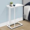 Accent Table, C - Shaped, Modern - White - Image 9
