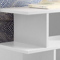 Accent Table Side Contemporary And Modern - White
