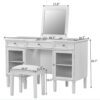 Multi Functional 2 In 1 Vanity Desk With Flip Top Mirror Material - White Oak - Image 3