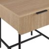 Modern Fluted Door Minimalist Side Table - Coastal Oak - Image 5