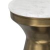 Raquel - Side Table - Antique Brass / White - Image 9