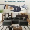 Modular Sectional Couches With Deep Seat For Living Room - Gray - Image 6