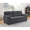 3 Seat Sofa With Plush Tufted Cushions - Gray - Image 2