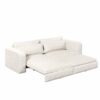 King Size Sleeper Sofa Bed, Pull Out Sofa Bed, 3 In 1 Convertible Sleeper Sofa, 3 Seat Couch With 2 Lumbar Pillows For Living Room - Beige - Image 15