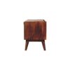 Bench With Brown Leather Seatpad - Chestnut - Image 7