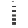 Bookshelf, Bookcase, Etagere, Ladder, 5 Tier, For Office, Marble Look Contemporary & Modern - Black - Image 3