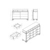 Civic - 5 Piece Queen Bedroom Set With Storage - White - Image 8