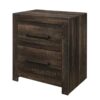 Monica - Nightstand With Spacious Drawers Bar Handles - Dark Oak - Image 5