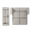 King Size Sleeper Sofa Bed, Pull Out Sofa Bed, 3 In 1 Convertible Sleeper Sofa, 3 Seat Couch With 2 Lumbar Pillows For Living Room - Light Gray - Image 17