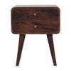Curved Nightstand - Walnut - Image 11