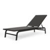 Contemporary Finn Chaise Lounge For Outdoor Relaxation - Dark Gray - Image 7
