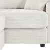 Single Sofa With Storage Space, Movable Ottoman, USB Ports, Cup Holders, Phone Holder Corduroy - Beige - Image 23
