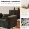 Modular Sectional Couches With Deep Seat For Living Room - Gray - Image 5