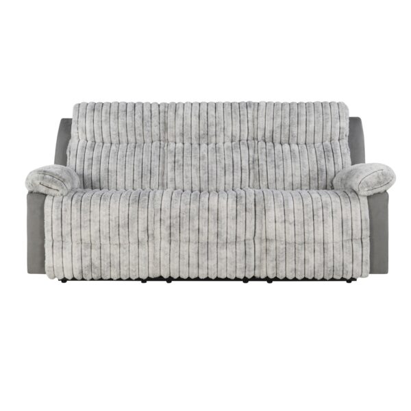 Bruni - Sofa With Manual Recline Function - Gray