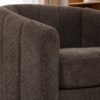 360° Swivel Pumpkin Shape Club Armchair - Charcoal - Image 12