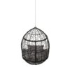 Teardrop Hanging Chair With 8Ft Chain - Gray / Black - Image 10