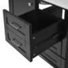 36" Bathroom Vanity With Solid Pine Frame, Soft Close Door And Drawers, Storage Cabinet - Black - Image 12