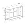 Accent Console Table For Entryway, Contemporary & Convenient Design - Gray - Image 5
