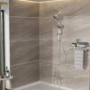 Multi Function Dual Shower Head Shower System With 4.7" Rain Showerhead, 8 Function Hand Shower, Adjustable Slide Bar - Chrome - Image 5
