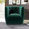 Delaney - Swivel Stylish Chair - Green - Image 13