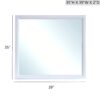 Glasgow - Mirror With Laminate And Low Distortion Glass - White - Image 3