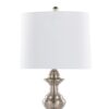 Montgomery - Contemporary Table Lamp Built In USB Port (Set of 2) - Nickel / White - Image 5